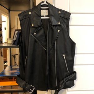 Oak and Fort Vegan Leather Vest